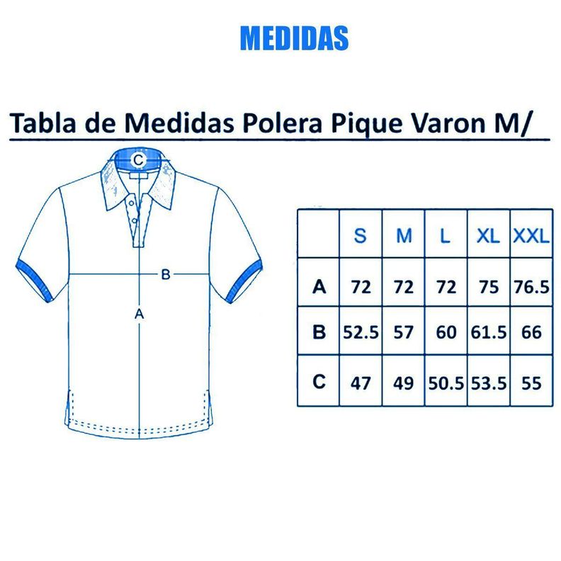 Polera Manga Larga Pique Azul Marino Para Hombre-1