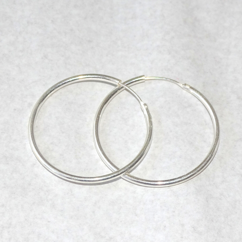 Aros De Plata 925 Argollas 30 mm - MABELITA-1