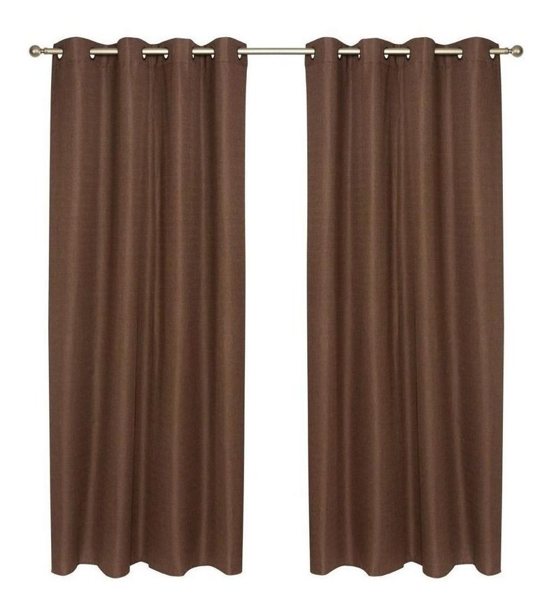 Set Cortina Blackout Térmico 140x220 Cm - Chocolate-0