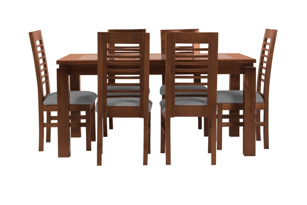 Jgo Comedor Florencia 6s Nogal-1