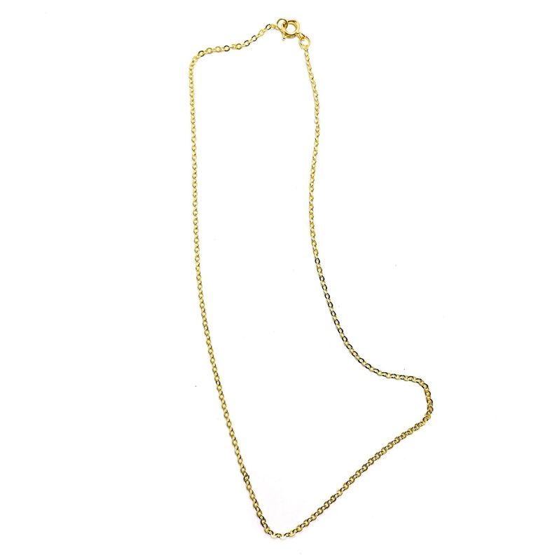 Cadena Espejo Eslabón 40cm Enchapado Oro 18K-2