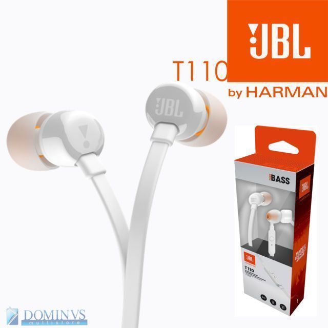 Audífonos JBL Blanco Naranjo T11-1