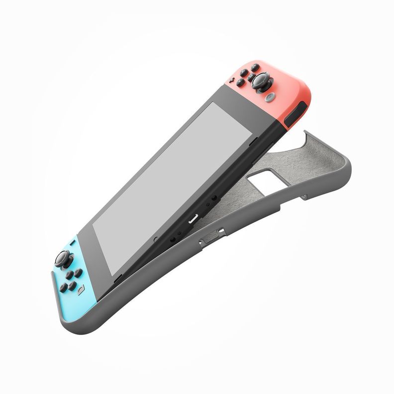 Tomtoc - Caracasa De Silicona Para Nintendo Switch- Gris