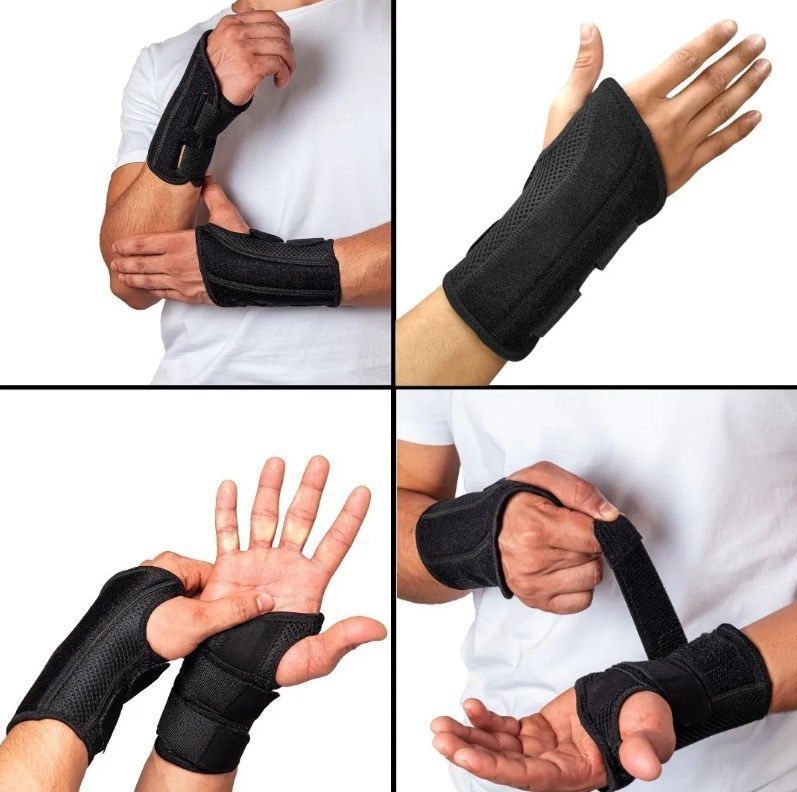 Muñequera Pulgar Deportiva Protección Elástica Muñeca Y Mano-1
