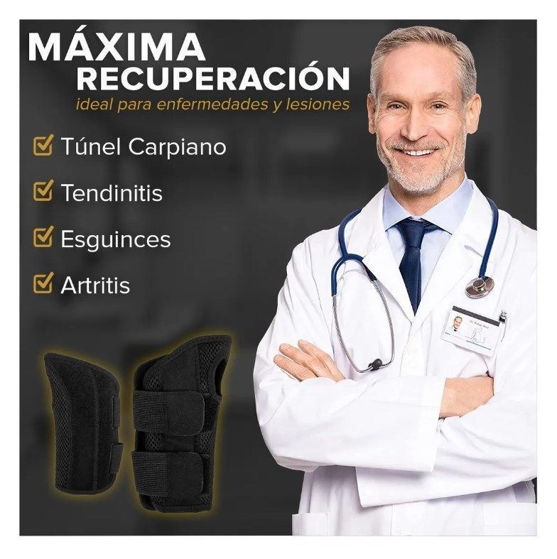 Muñequera Pulgar Deportiva Protección Elástica Muñeca Y Mano-2