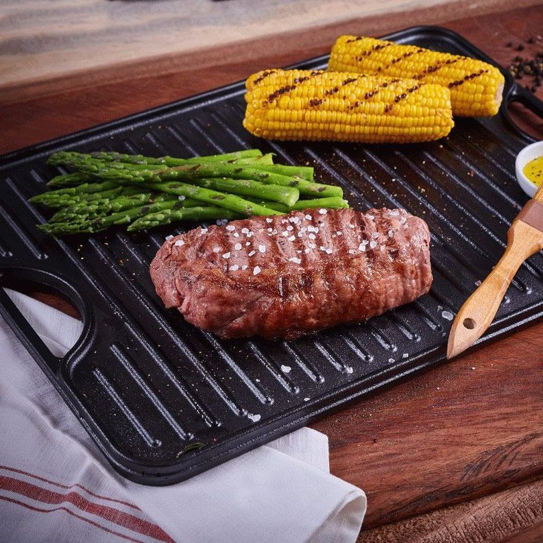 Plancha para Asar de Hierro Fundido 50 x 35cm-1