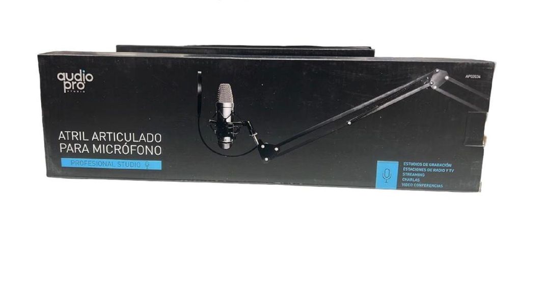 ATRIL ARTICULADO PARA MICRÓFONO PROFESIONAL AUDIO -1