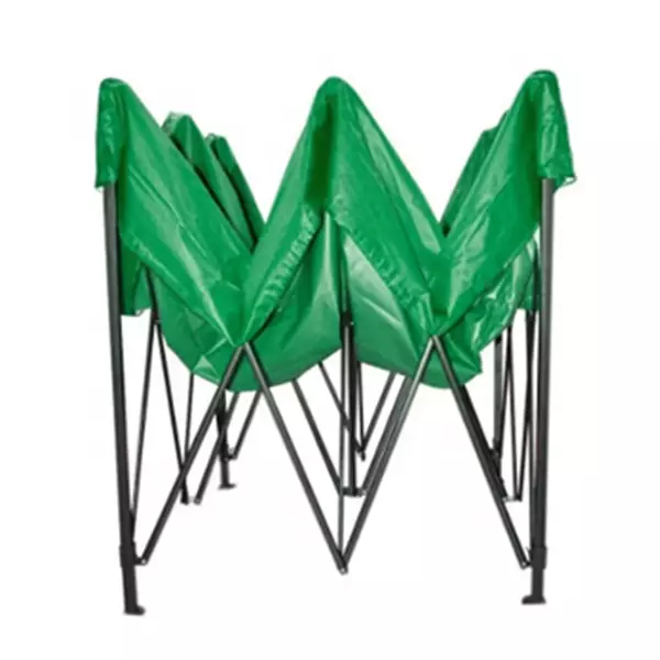 Toldo Plegable 3x3 Metros Lona Oxford 600D Verde Con Filtro UV -4