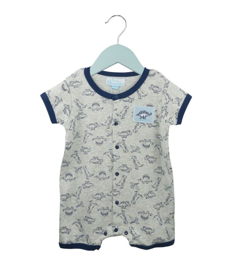 Bombacha de Algodón Estampado Dinosaurio para Bebé Pumucki-0