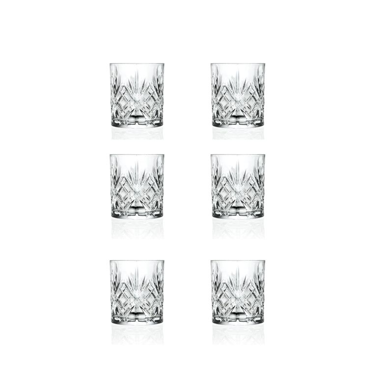 SET 6 VASOS WHISKY MELODIA RCR-1