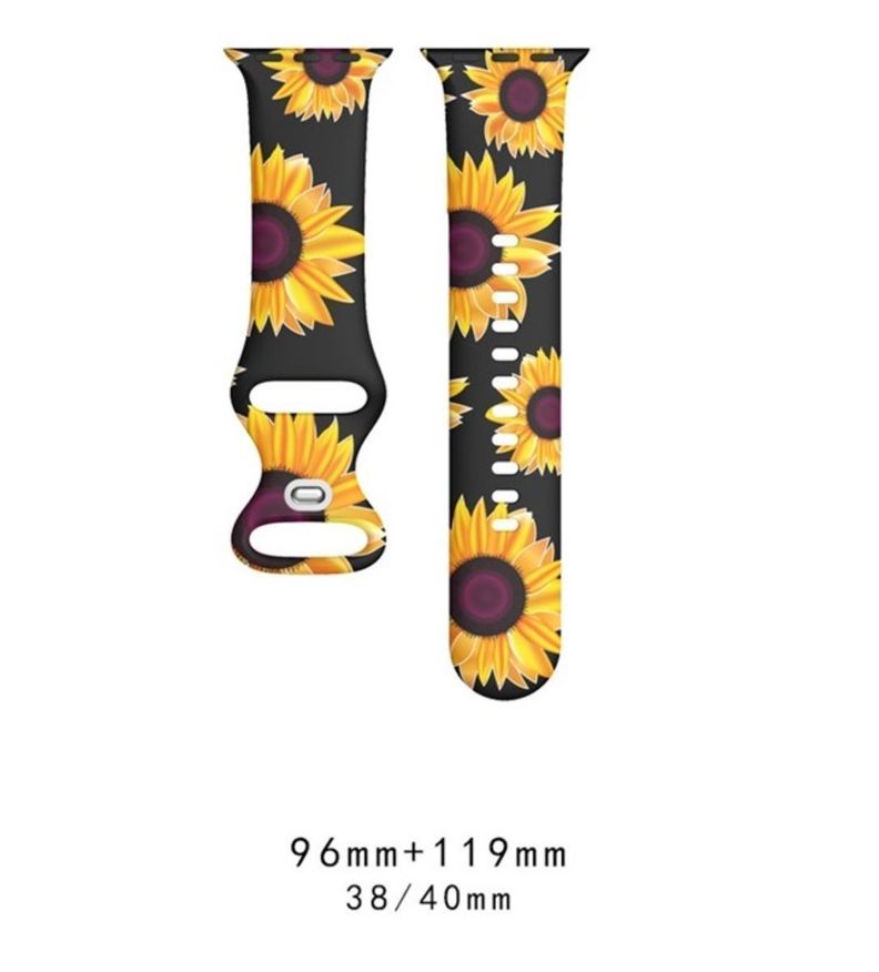 Correa Diseño Compatible Iwatch Apple Watch Girasol 38-40-41MM-1
