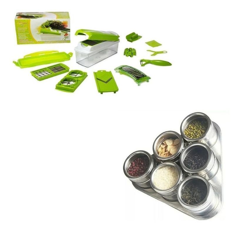 Cortador Picador Verduras + Especiero Triangular-0