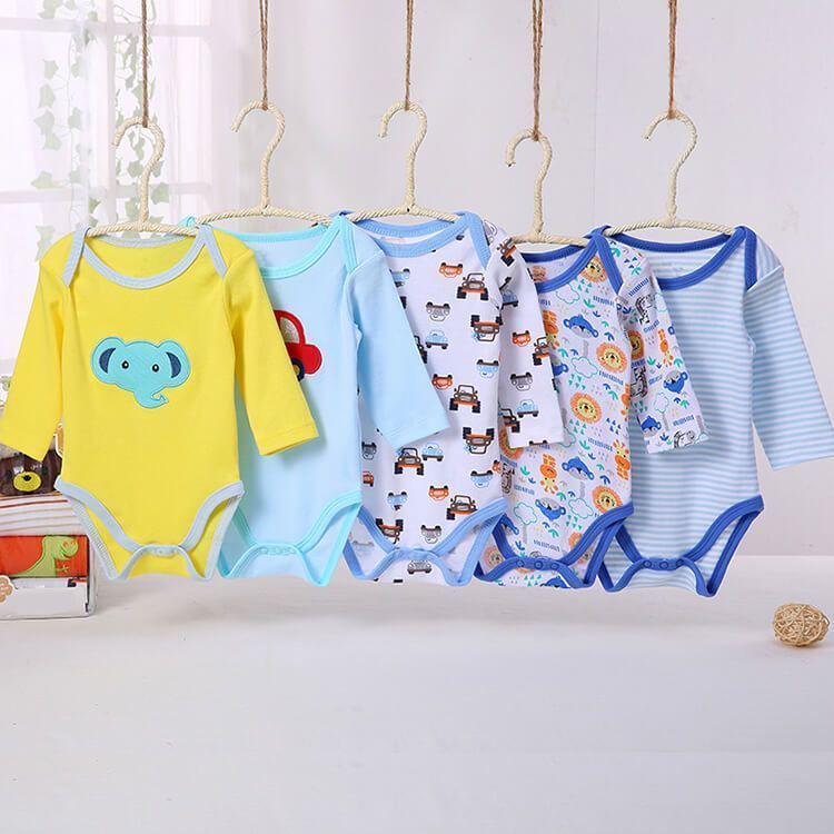Bodys Manga Larga bebes (set de 5) niño-3