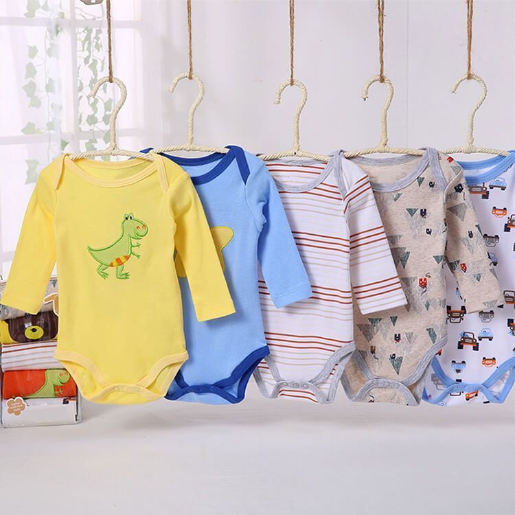 Bodys Manga Larga bebes (set de 5) niño-2
