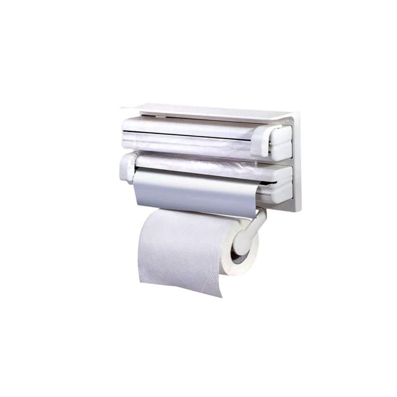 Dispensador De Papel Triple Para Cocina Film Alusa - Puntostore-0