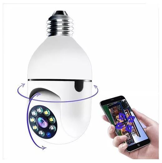 Camara Ip De Seguridad Ampolleta Motorizada 360° E27 Socket-1