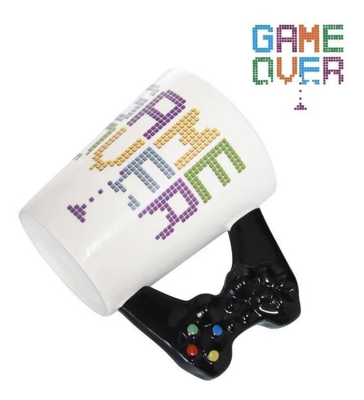 Taza Tazón Joystick Game Over Mug Ceramica-1