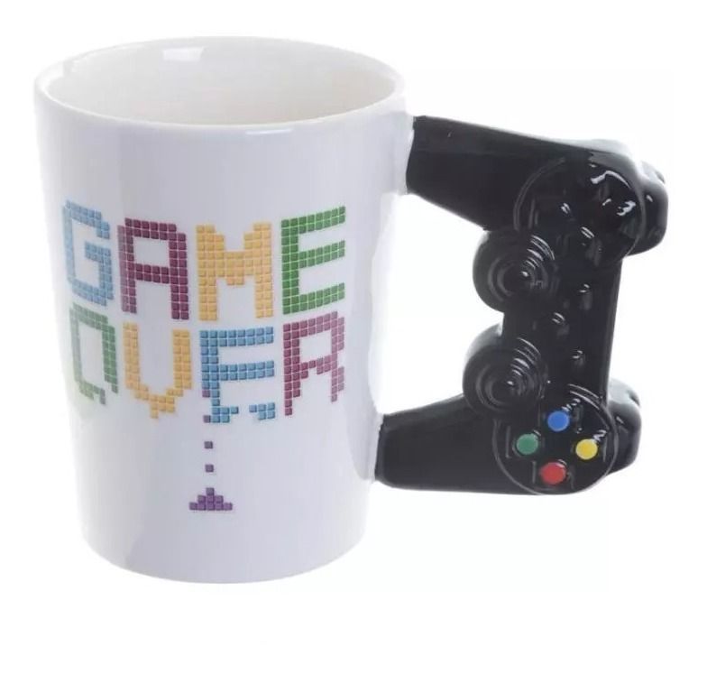 Taza Tazón Joystick Game Over Mug Ceramica-0