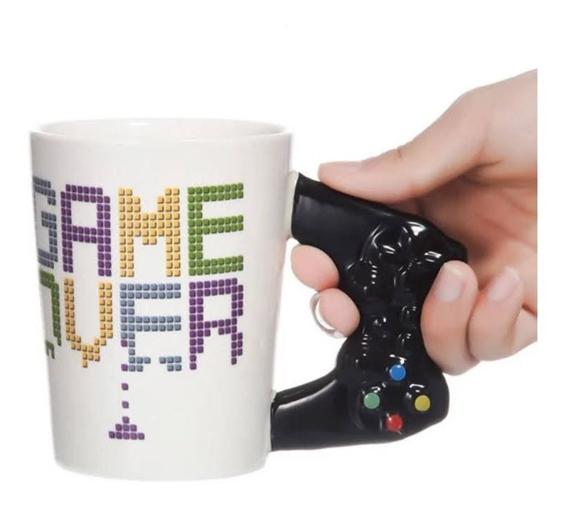 Taza Tazón Joystick Game Over Mug Ceramica-5