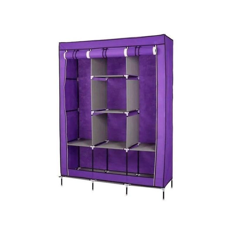 Closet Armario Grande Ropero Plegable de Tela-0
