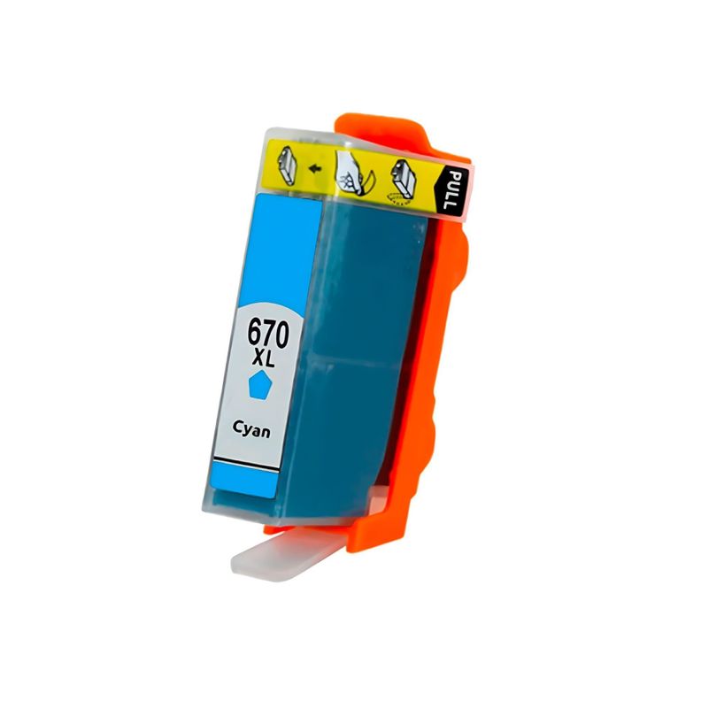 CARTRIDGE  670XL CYAN  PARA HP DESKJET 4615-0