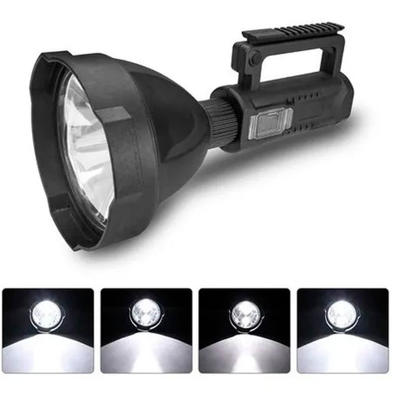 Linterna Led De Largo Alcance Recargable Con Tripode Tl215-1