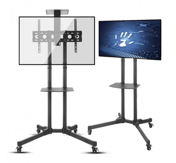 Soporte Tv 32 A 65 Pedestal Ruedas Soporte Stand Movil-1