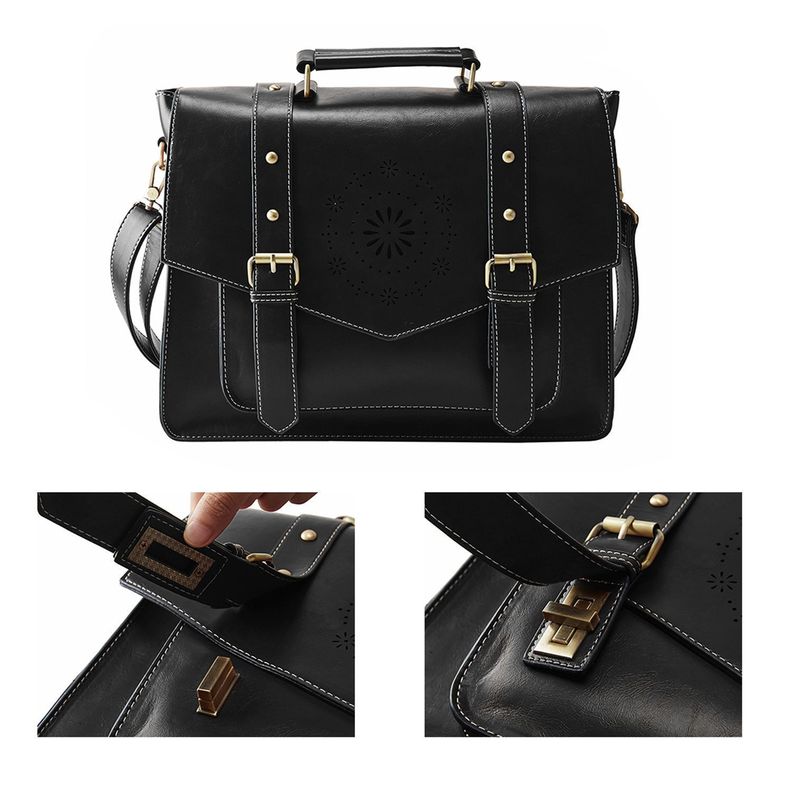 Ecosusi Maletín & mochila CLASSIC para laptop 15.6"- negro-4