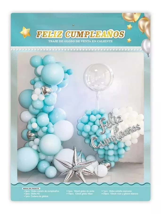 Pack X99 Globos De Cumpleaños Globos Feliz Cumpleaños Globo-2