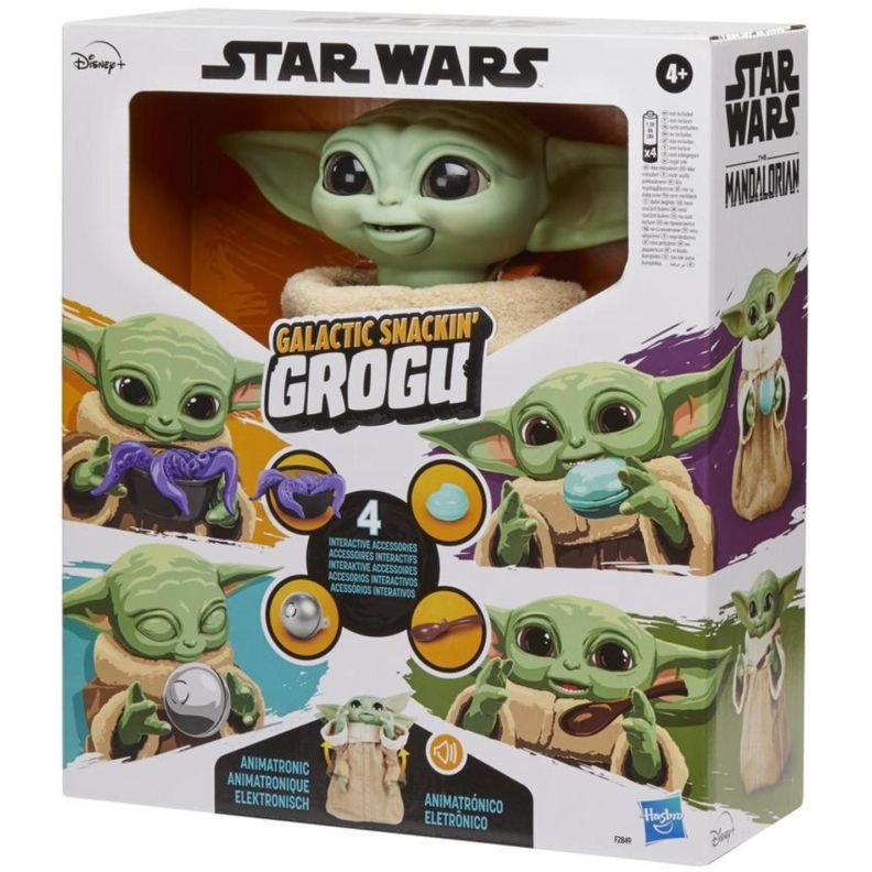 Juguete Figura De Accion Baby Yoda Interactivo Star Wars Hasbro-0