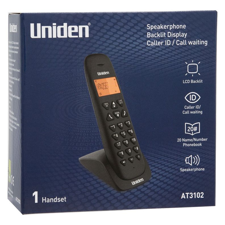 Teléfono Inalámbrico Uniden AT3102 Black-5