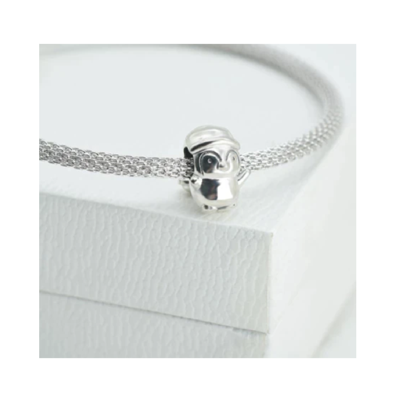 Charm Pingüino en Plata Fina 925 SILVER HEART-3