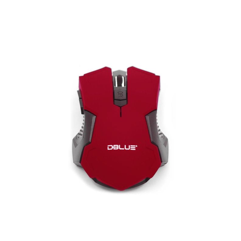 Mouse Inalambrico Optico 6D 1000DPI Rojo Dblue-0