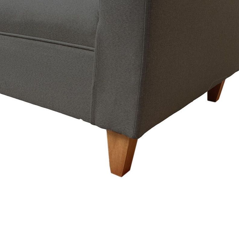 Butaca Mateo Chenille Grafito Pata Madera 1C-3