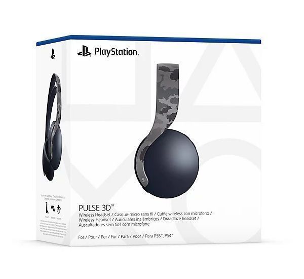 Headset Pulse 3d WL Grey Camouflage - Ps5 - Sniper-0