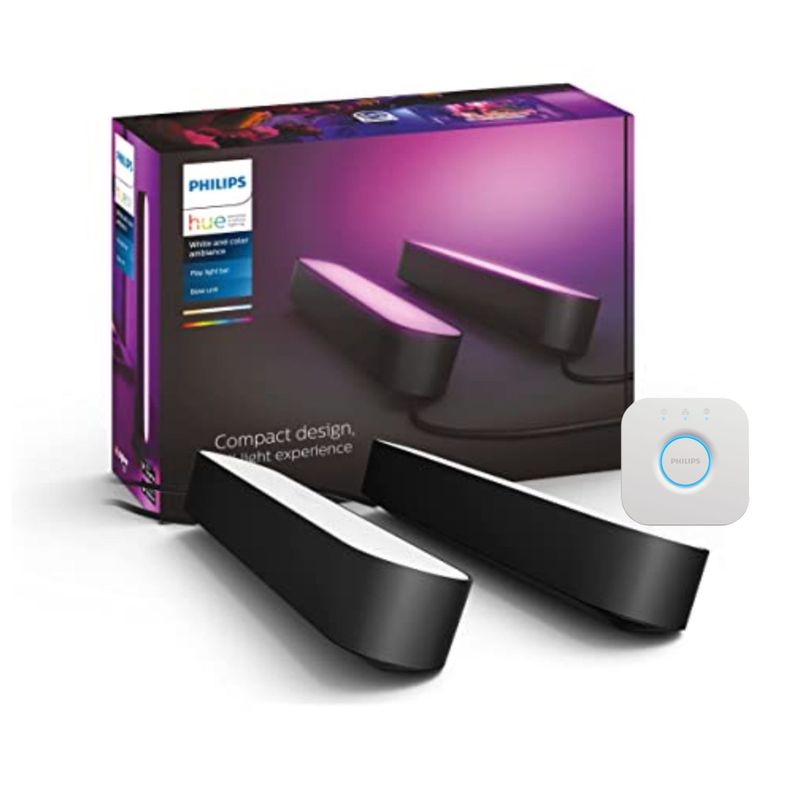 Pack Barras Philips Hue Play Bar Doble + Bridge V5-0