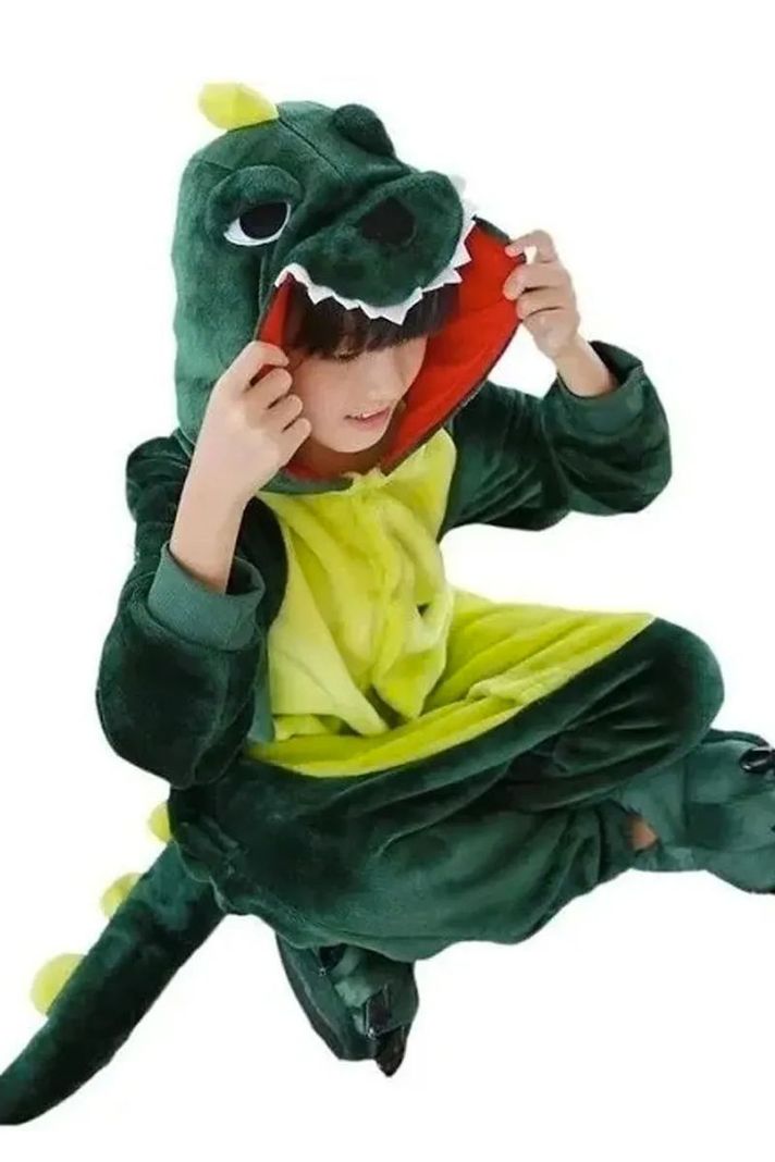 Pijama Y Disfraz Enterito Polar Niño Dinosaurio-2