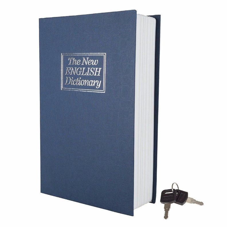 Caja fuerte de seguridad con diseño de libro-0