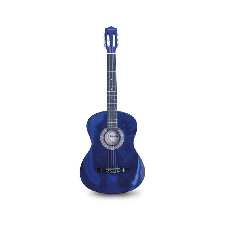 Guitarra Clásica 39 Pulgadas Azul Con Funda Hendrix -0