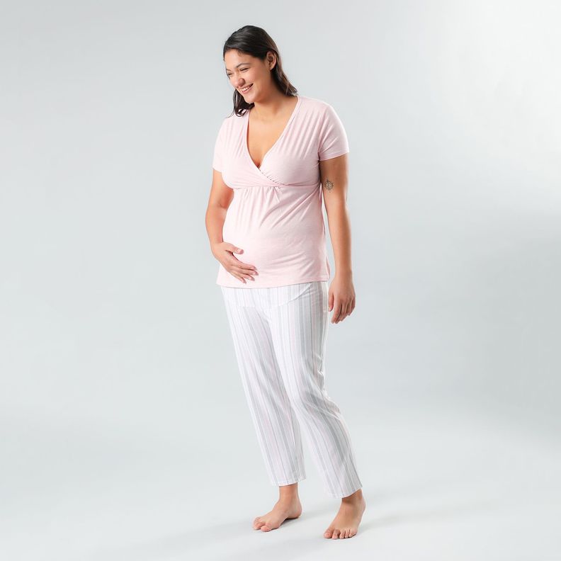 Pijama Maternal Top + Pantalon-0