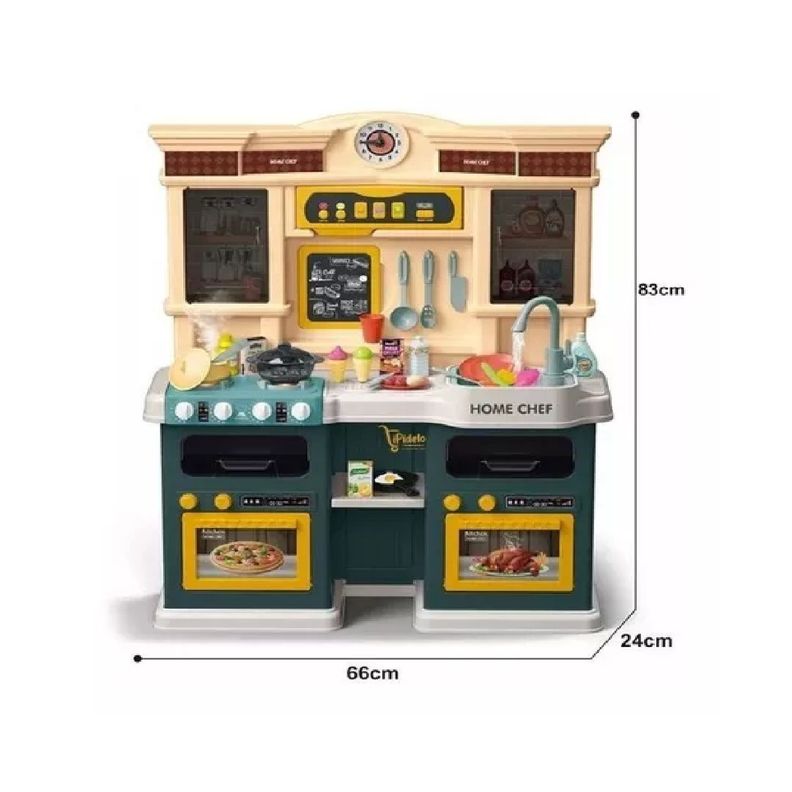 Cocina de juguete didáctica 85 piezas 83 cms alto-1