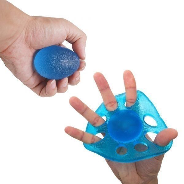 Pack 8x Hand grip, Digiflex, Anillos extensores gel de masaje-0