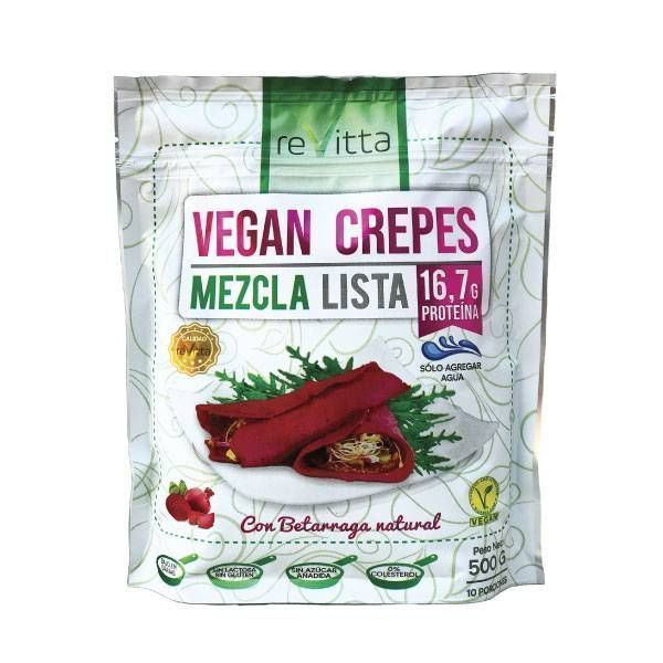 Crepes vegano proteico Mezcla Lista betarraga 500g-0