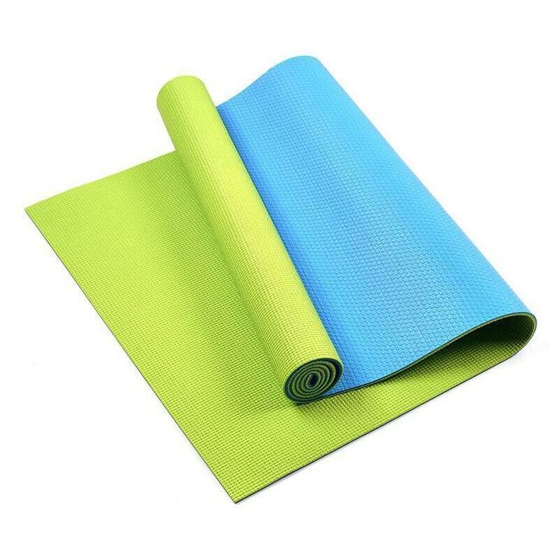 Pack de 3u Mat de Yoga 6 mm Doble Color Verde / Celeste-0