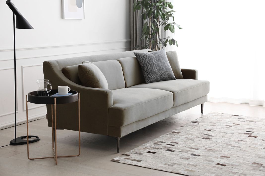 SOFA FACUNDO 3CP VELVET GRIS-2