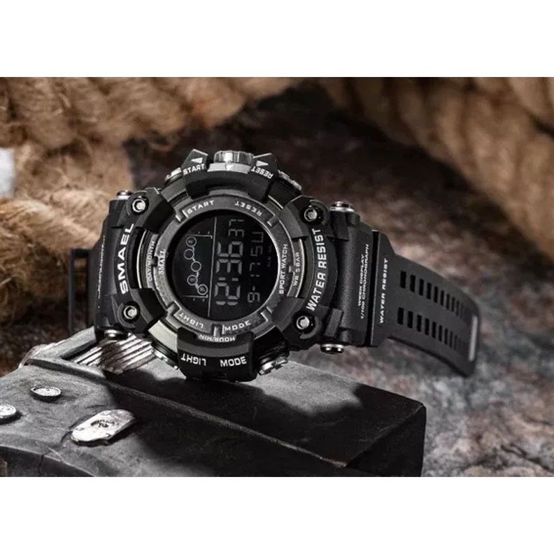Reloj Hombre Deportivo Relojes Waterproof Negro-2
