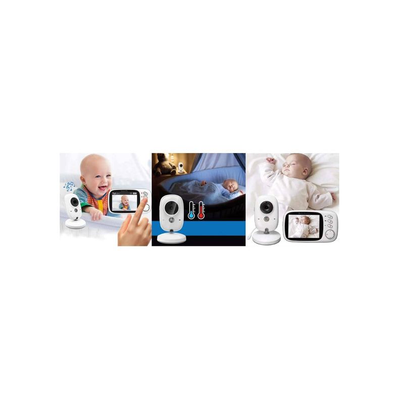 Cámara Con Monitor Para Bebes Portátil Imagen Y Audio - Puntostore-1