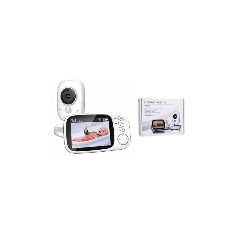 Cámara Con Monitor Para Bebes Portátil Imagen Y Audio - Puntostore-2