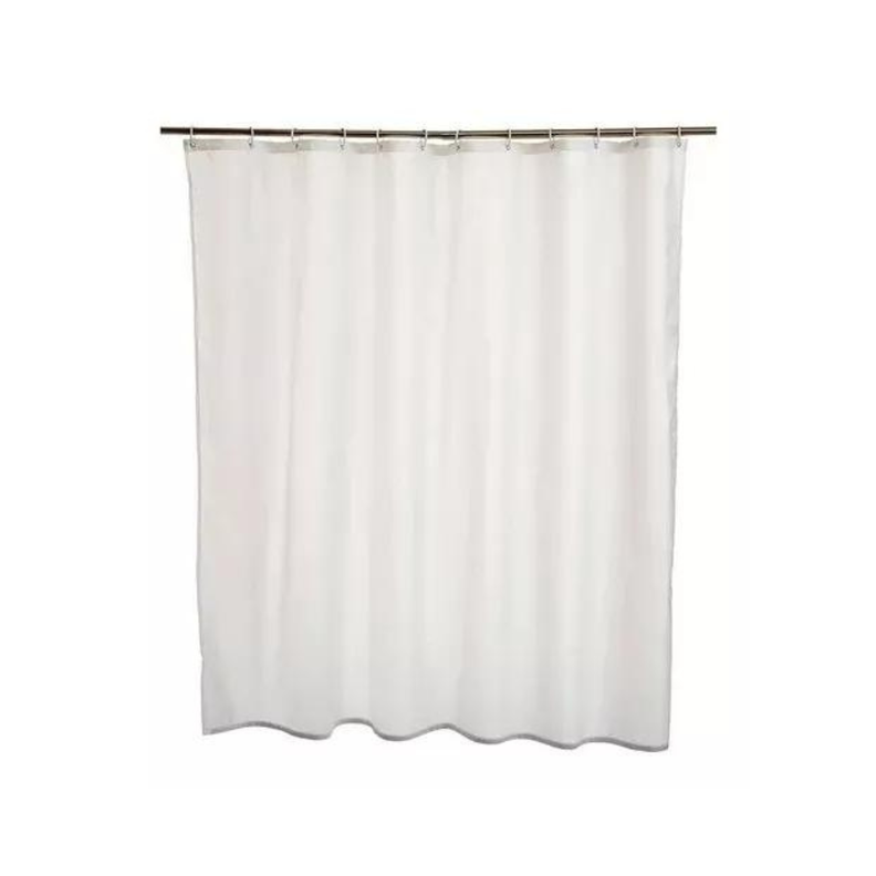 Forro Cortina De Baño Blanca 180x180cm-1