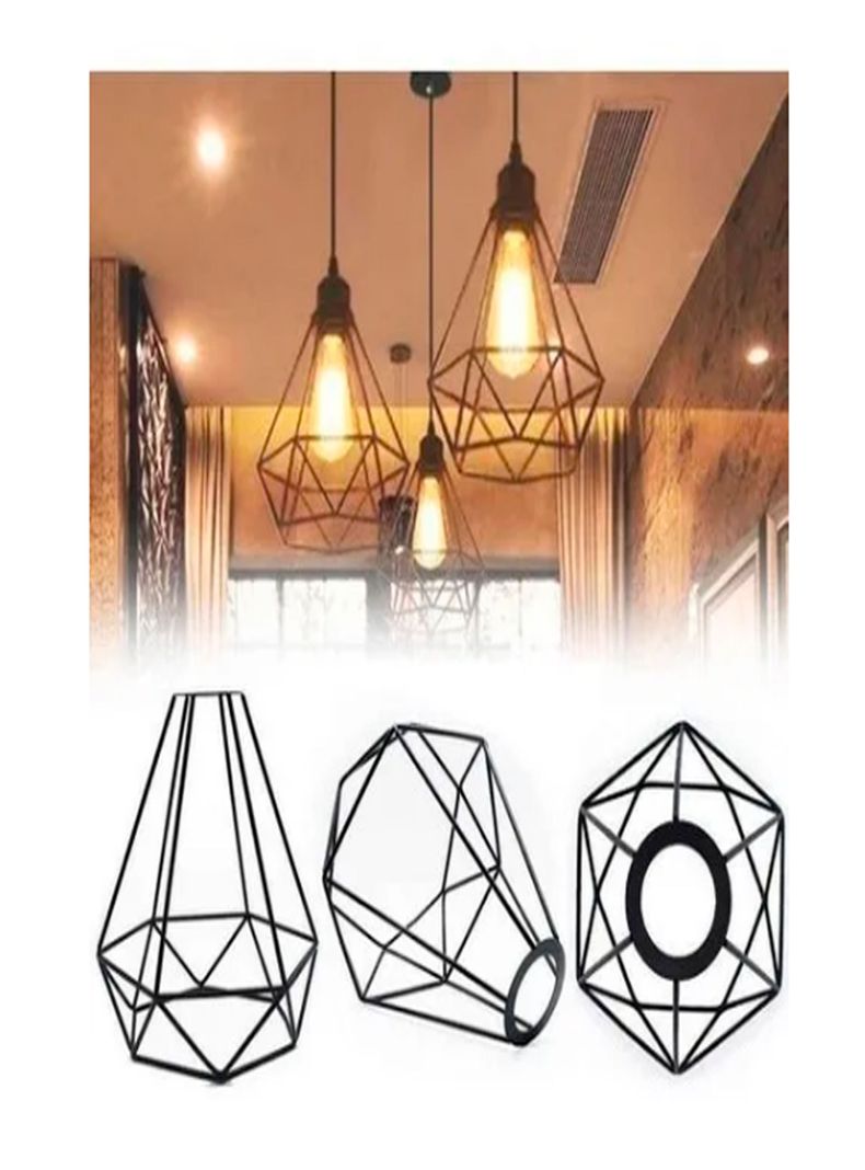 lampara colgante forma de diamante-2